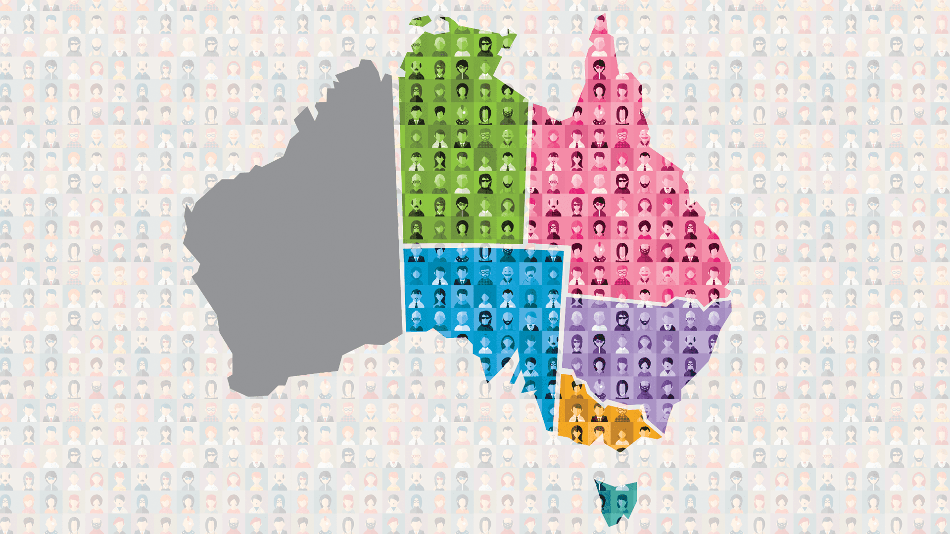 Map of Australia to show in which states and territories WISE Employment has offices