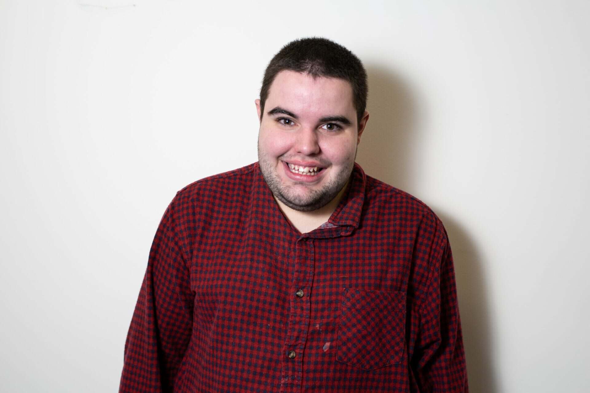Young smiling man.