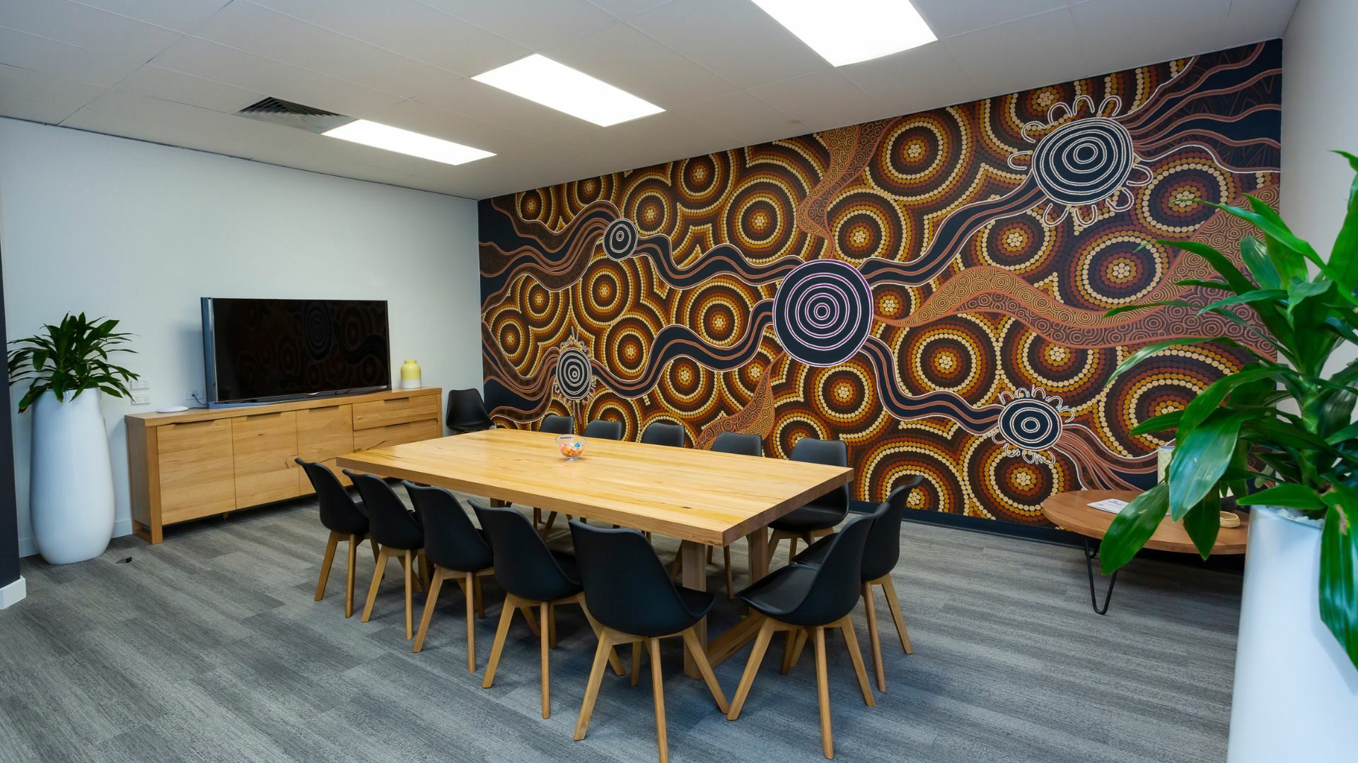 A board room.